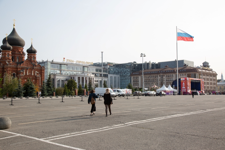 13 августа в Туле будет запрещено движение и остановка транспорта возле площади Ленина