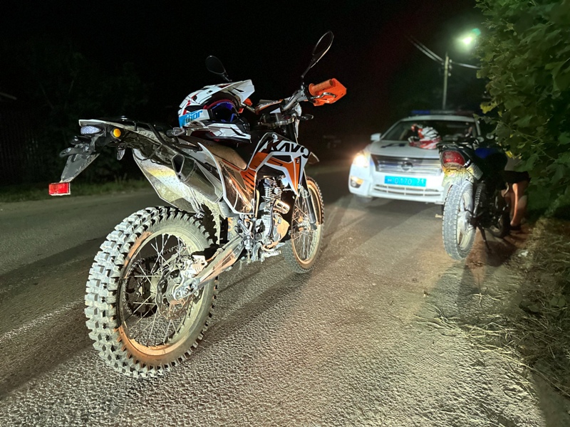 За неделю в Тульской области поймали 8 несовершеннолетних мотоциклистов без прав