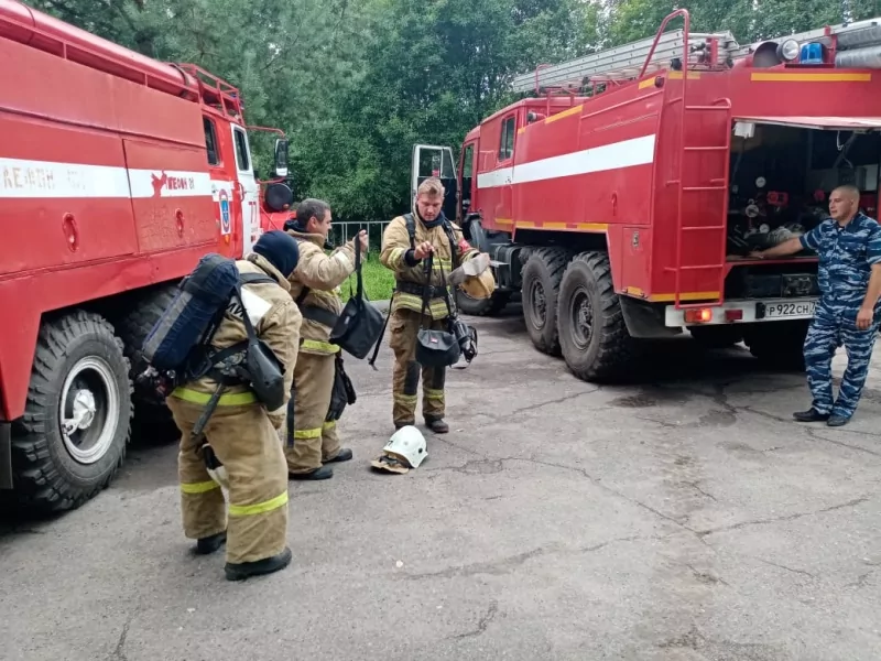 В Донском прошли противопожарные учения в исправительной колонии