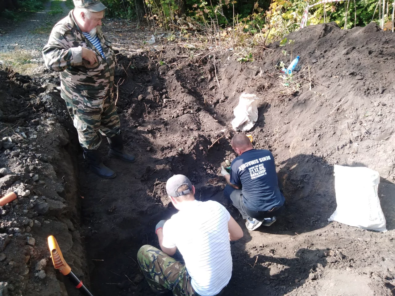 В Тульской области обнаружили захоронение казненных фашистами красноармейцев