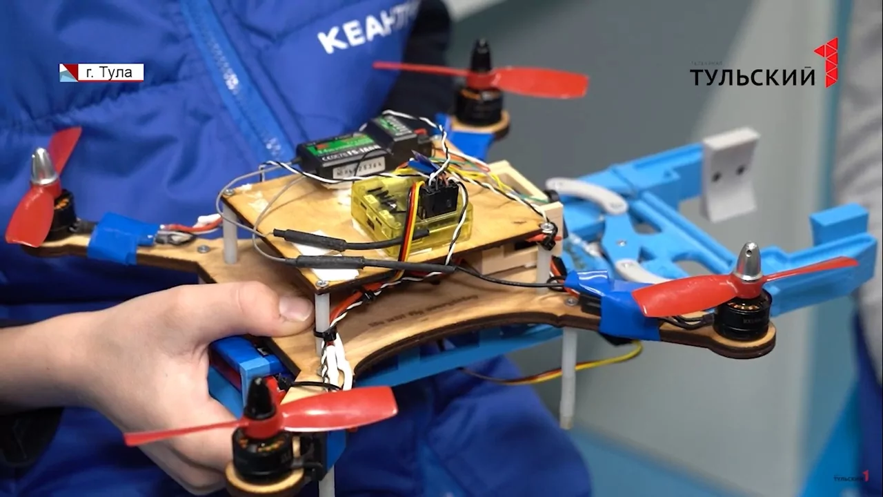 Квадрокоптер для сбора яблок: ученики кванториума в Туле рассказали о новом изобретении