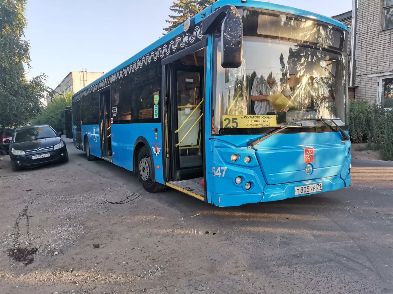 Прокуратура проводит проверку по факту пожара в пассажирском автобусе в центре Тулы