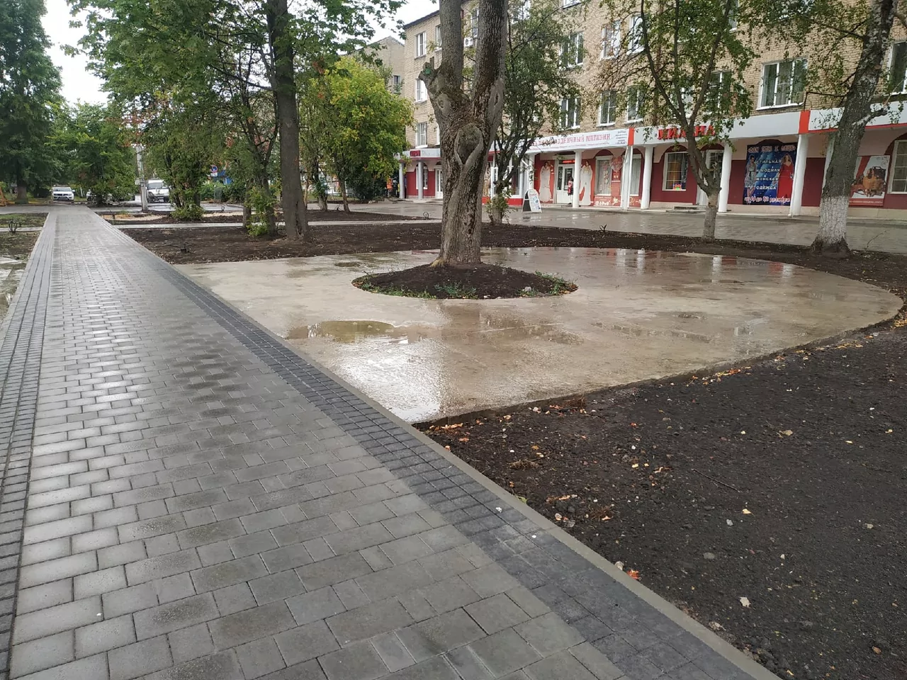 Центральную площадь в Новомосковске отремонтируют до конца августа
