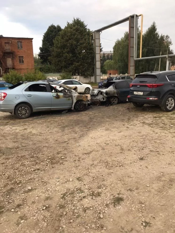 В Тульской области за сутки сгорели четыре автомобиля