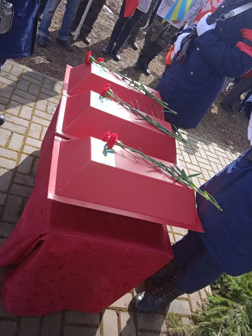 В Тульской области перезахоронили останки пилотов Великой Отечественной войны