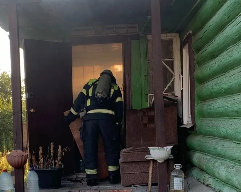 На пожаре в Туле пострадал 64-летний мужчина