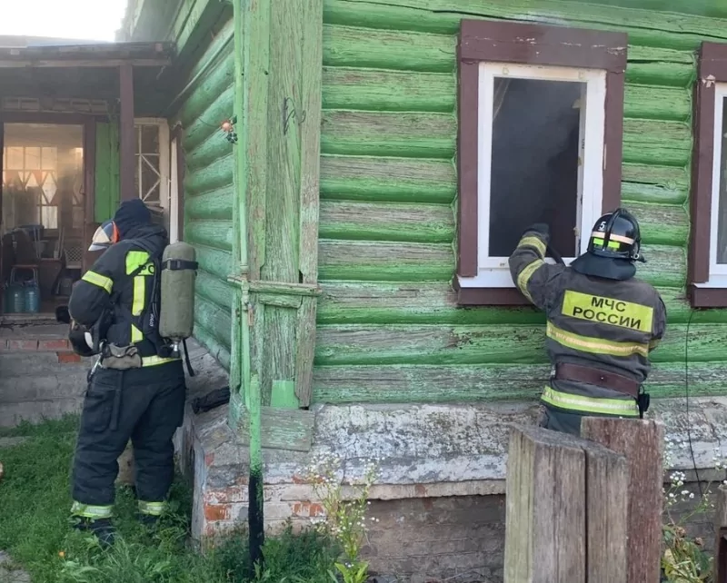 На пожаре в Туле пострадал 64-летний мужчина