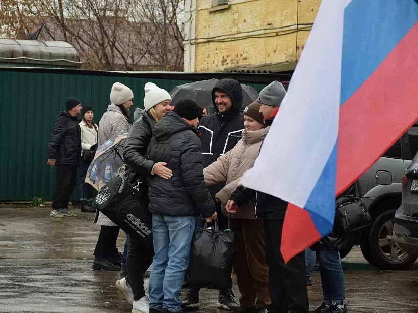9 мобилизованных из Узловой отправились на боевое слаживание