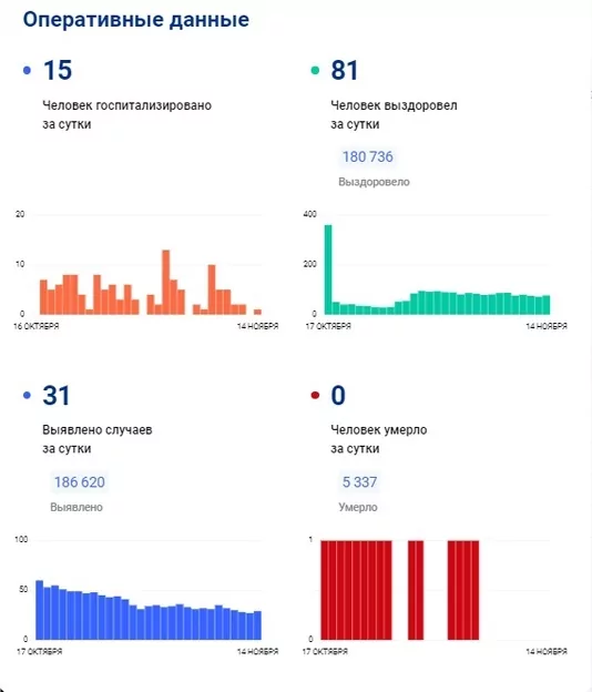 За сутки в Тульской области 31 человек заболел коронавирусом