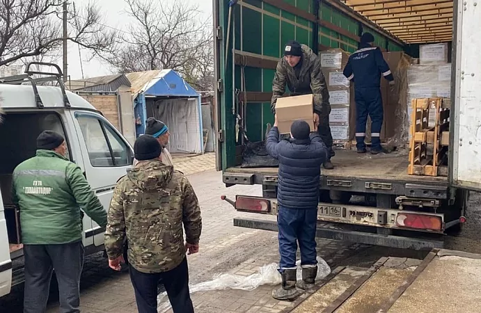 В Мариуполь доставили гуманитарную помощь из Тульской области