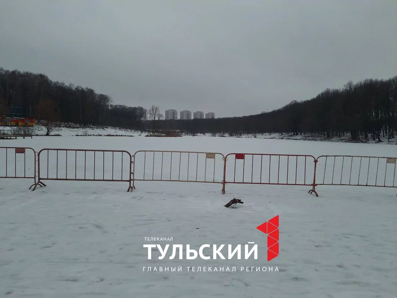 В Центральном парке Тулы подготовили две иордани для крещенских купаний
