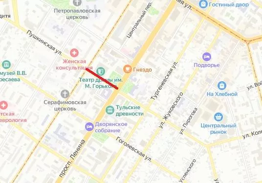 16 февраля в центре Тулы временно ограничили остановку, стоянку и движение всех видов транспорта