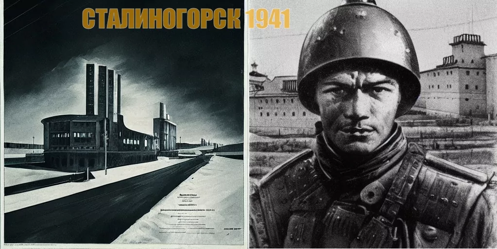 Нейросеть нарисовала Сталиногорск в 1941 году