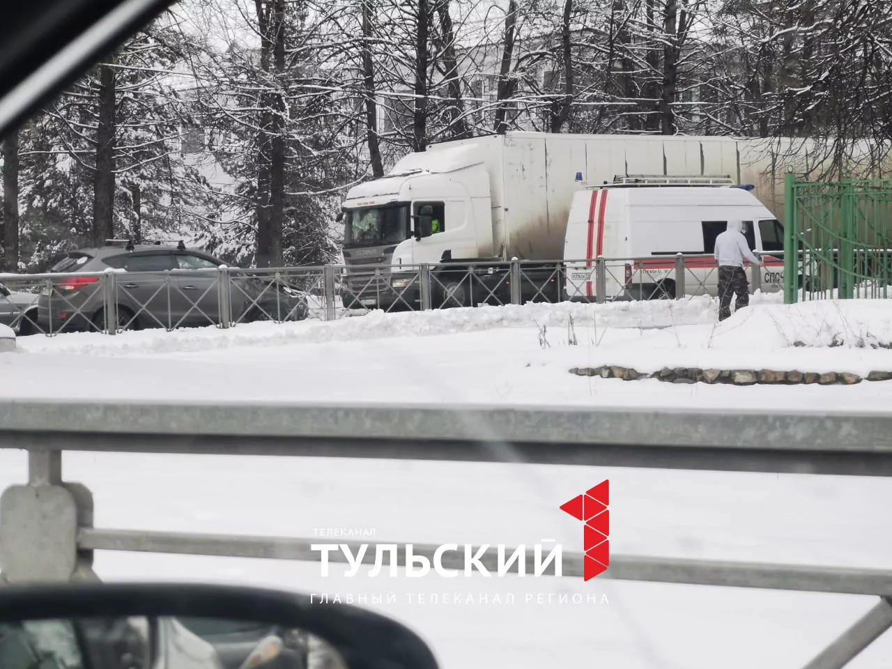 В Туле пожарная машина попала в аварию