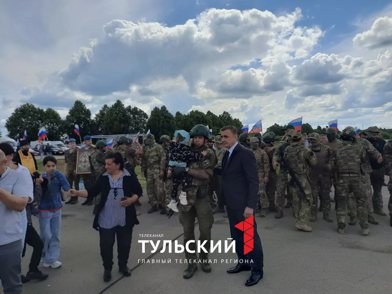 Бойцы именного батальона "Тула" отправились к месту службы
