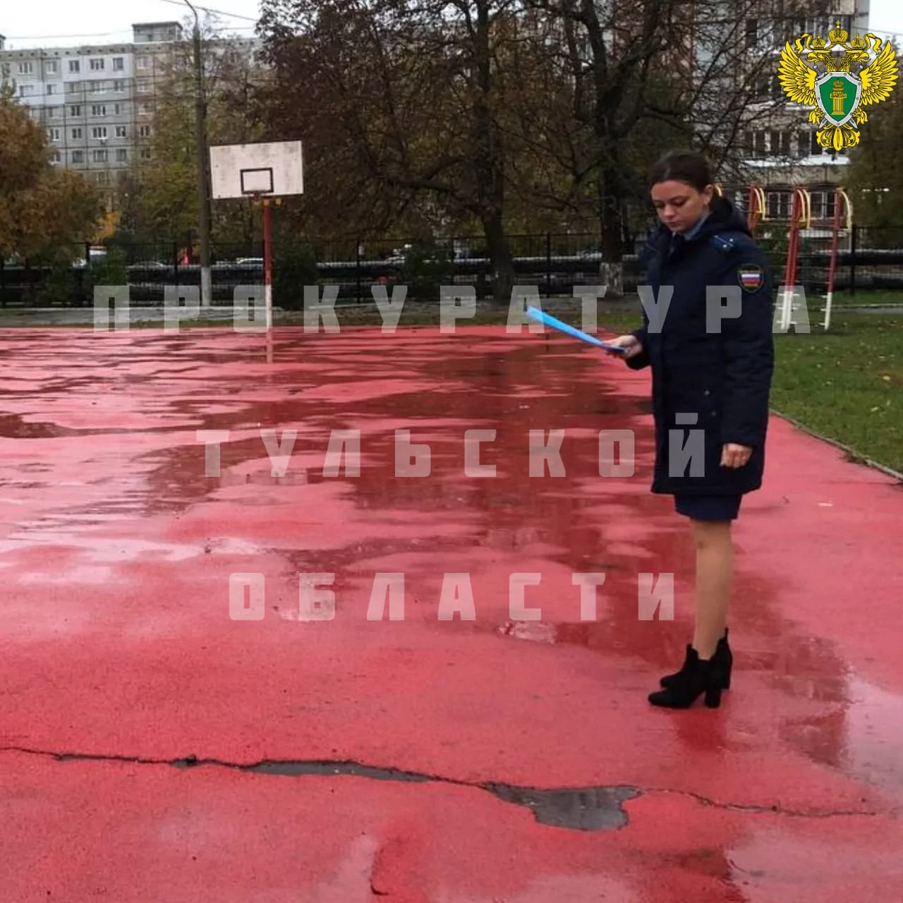 В трех тульских школах нашли нарушения на спортивных и игровых площадках