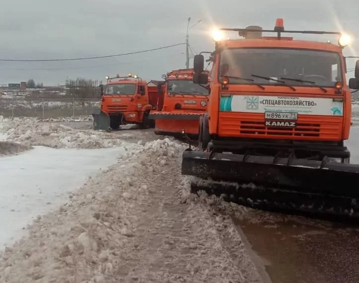 За сутки с улиц Тулы вывезли почти тысячу кубометров снега