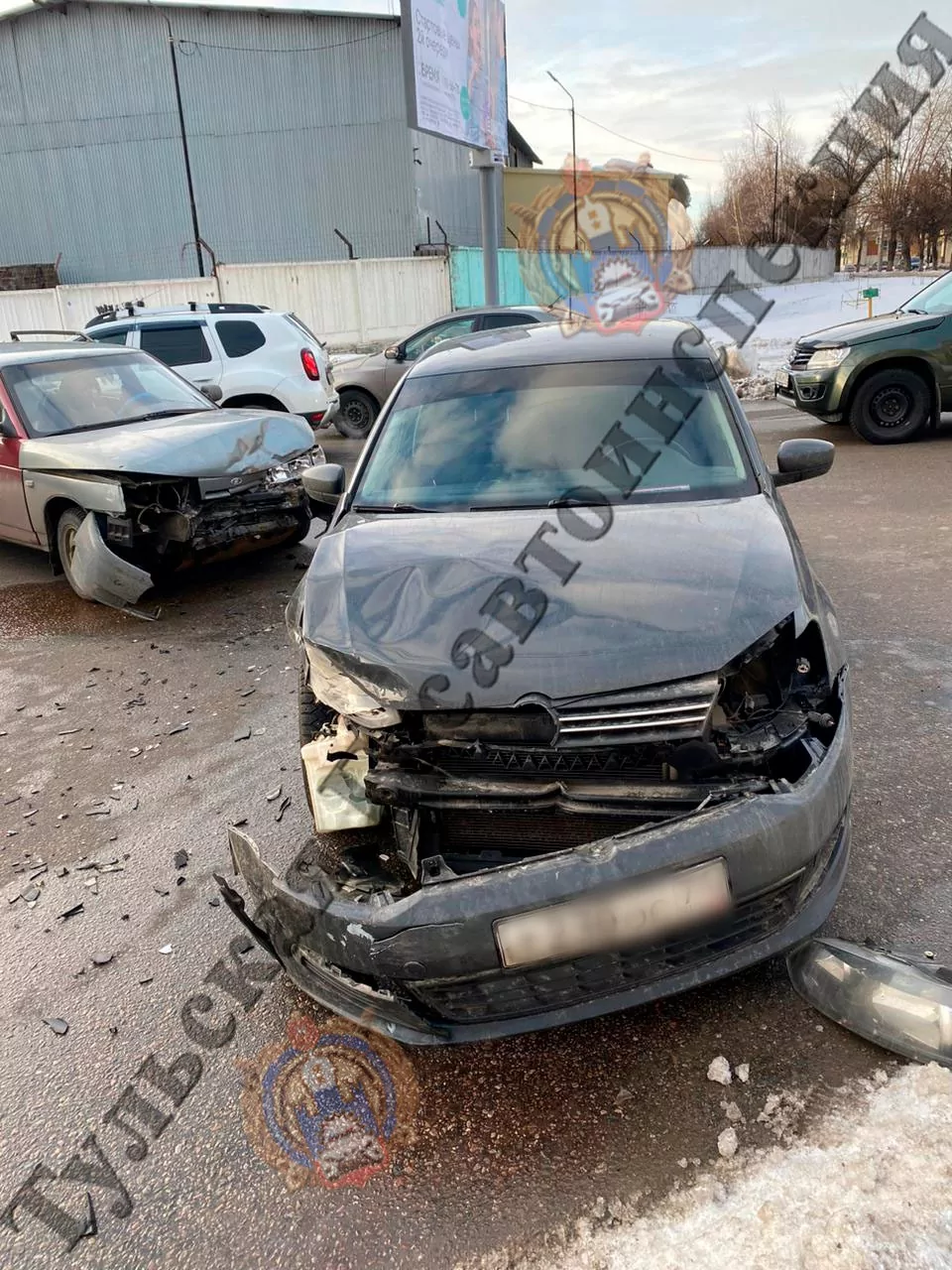 В тульском Заречье 2 человека пострадали в ДТП