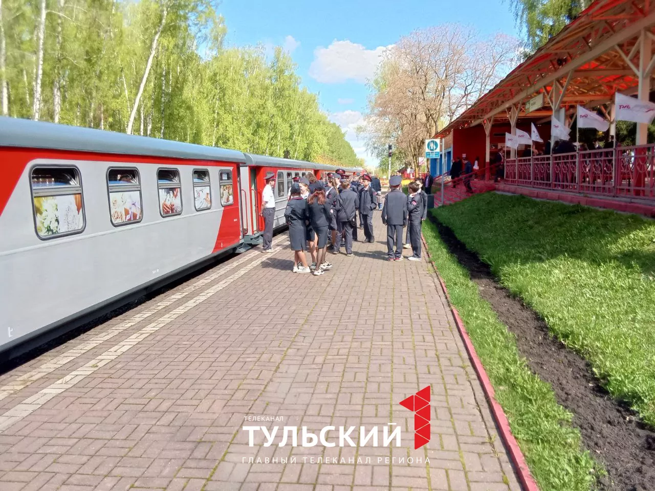 В Новомосковске начала работать Тульская детская железная дорога