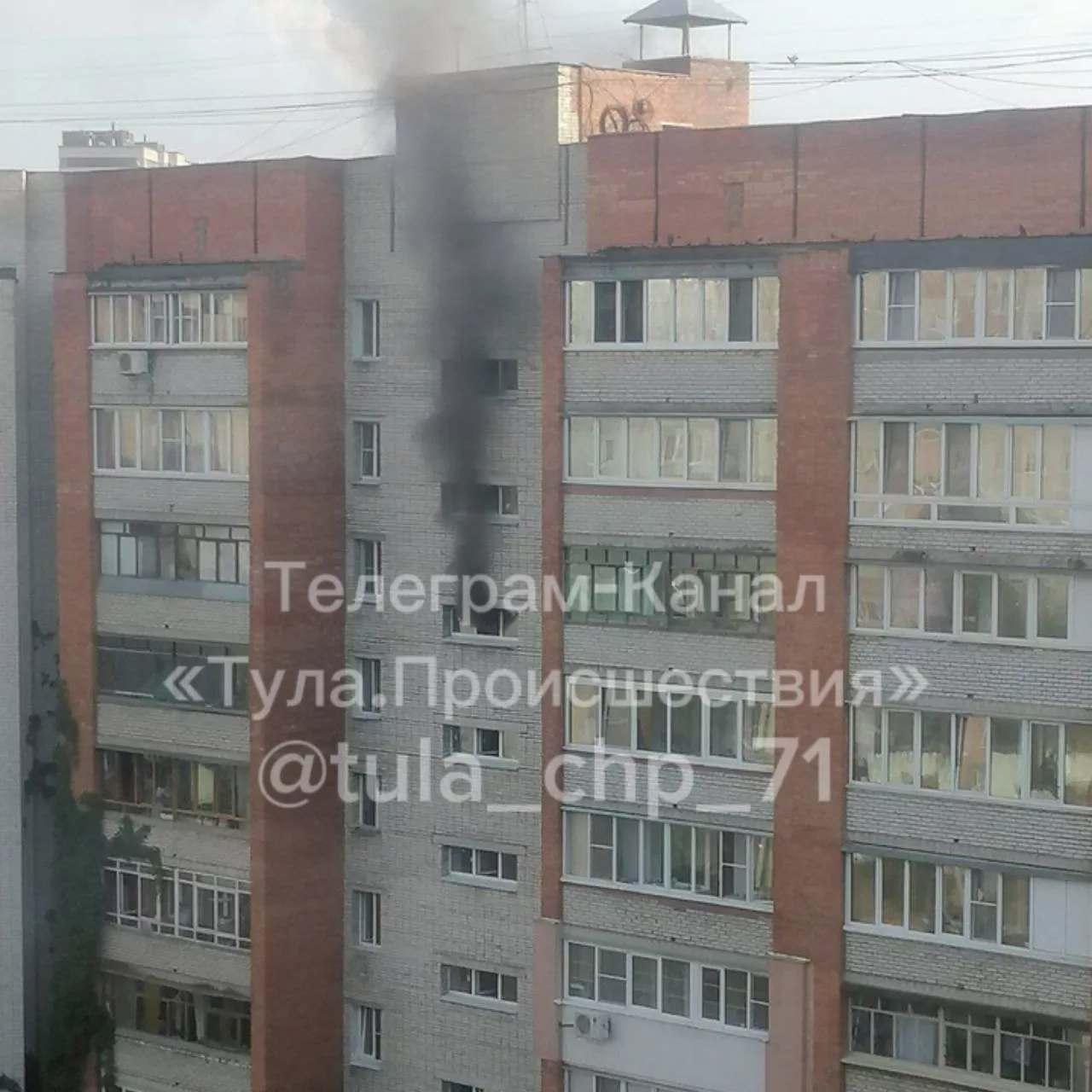Туляки сообщили о пожаре на Калужском шоссе