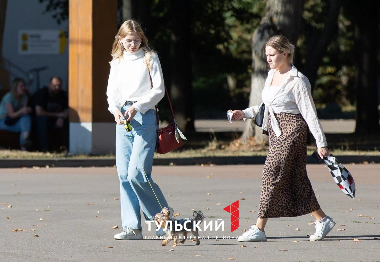 Как туляки провели последний теплый день года: фоторепортаж