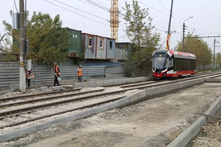 На обновленных трамвайных путях в Туле обустроят 14 остановочных пунктов