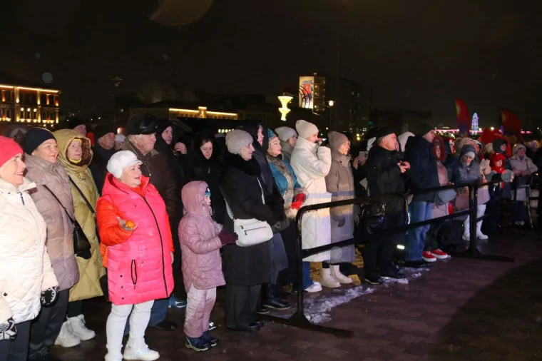На Казанской набережной в Туле отметили «Мандариновое Рождество»