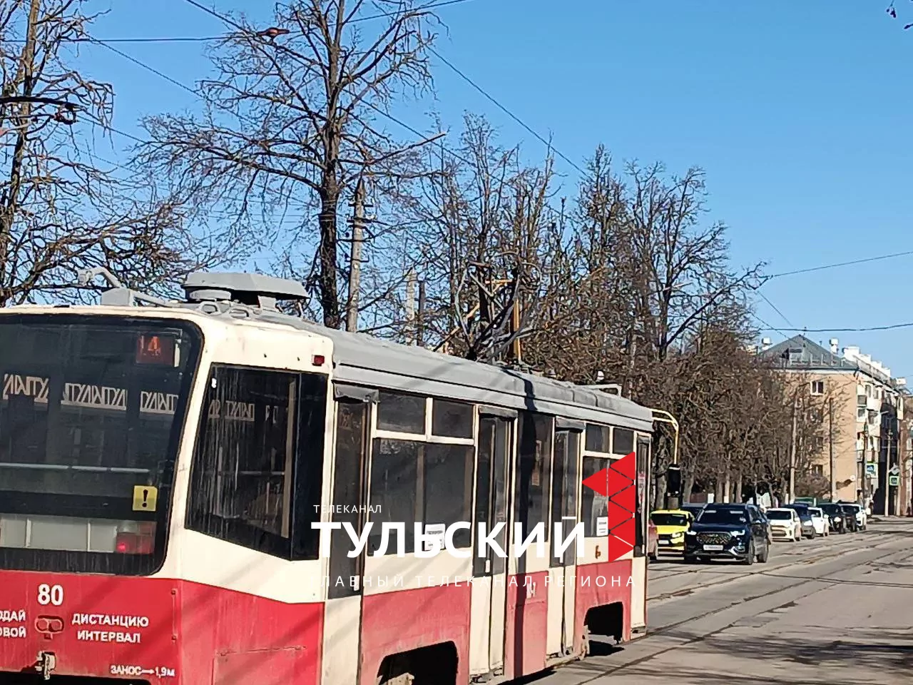 В Туле из-за завала пантографа трамвая «встало» движение