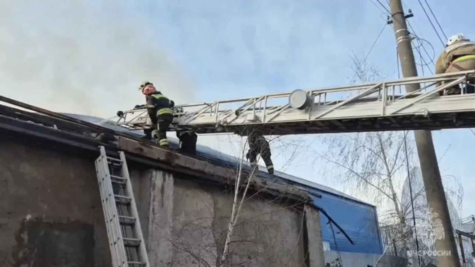 Пожар на складе в Щёкине полностью ликвидирован