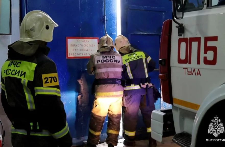 Под Плавском произошел пожар в частном доме