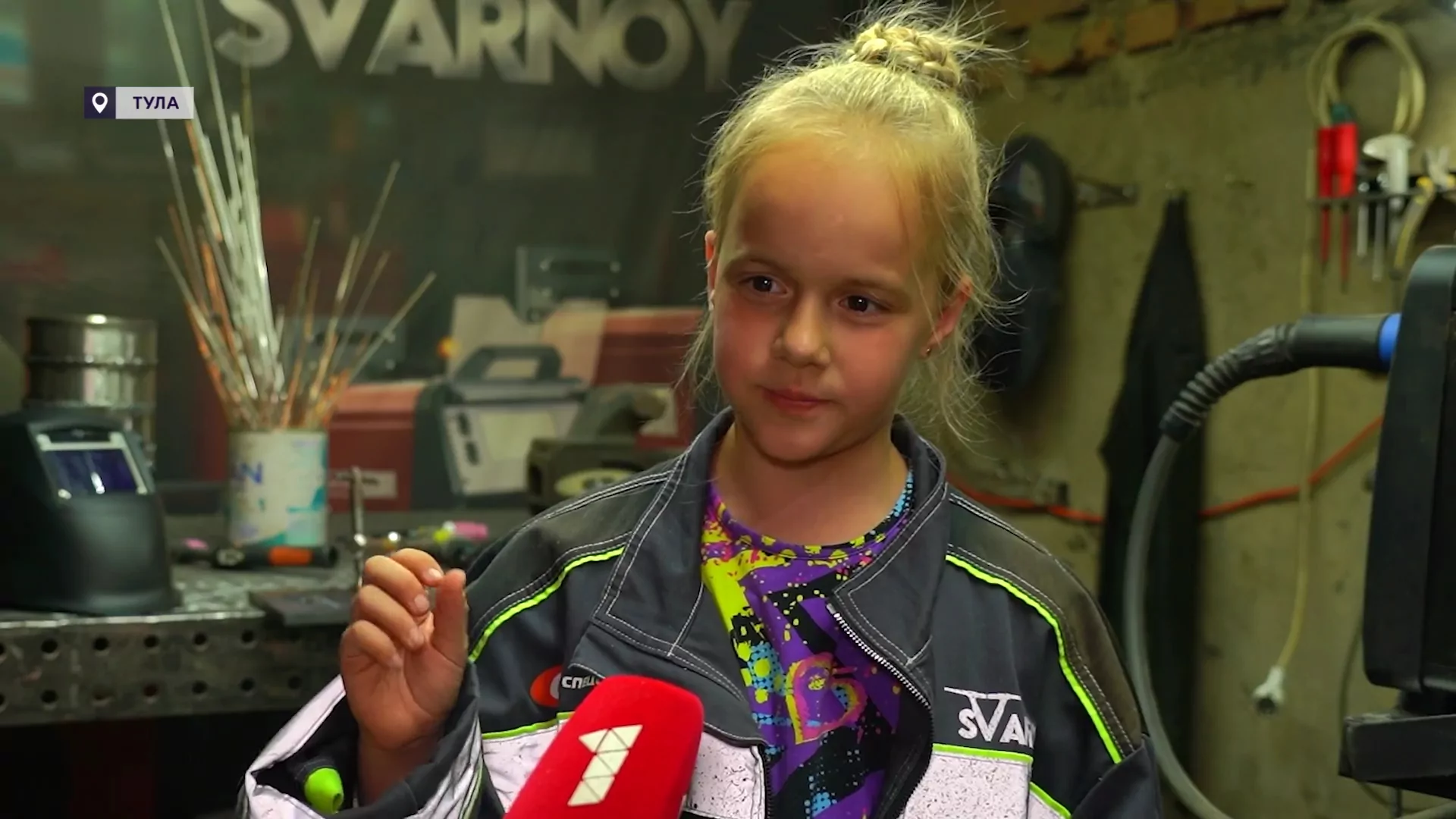 10-летняя девочка из Тулы освоила профессию сварщика