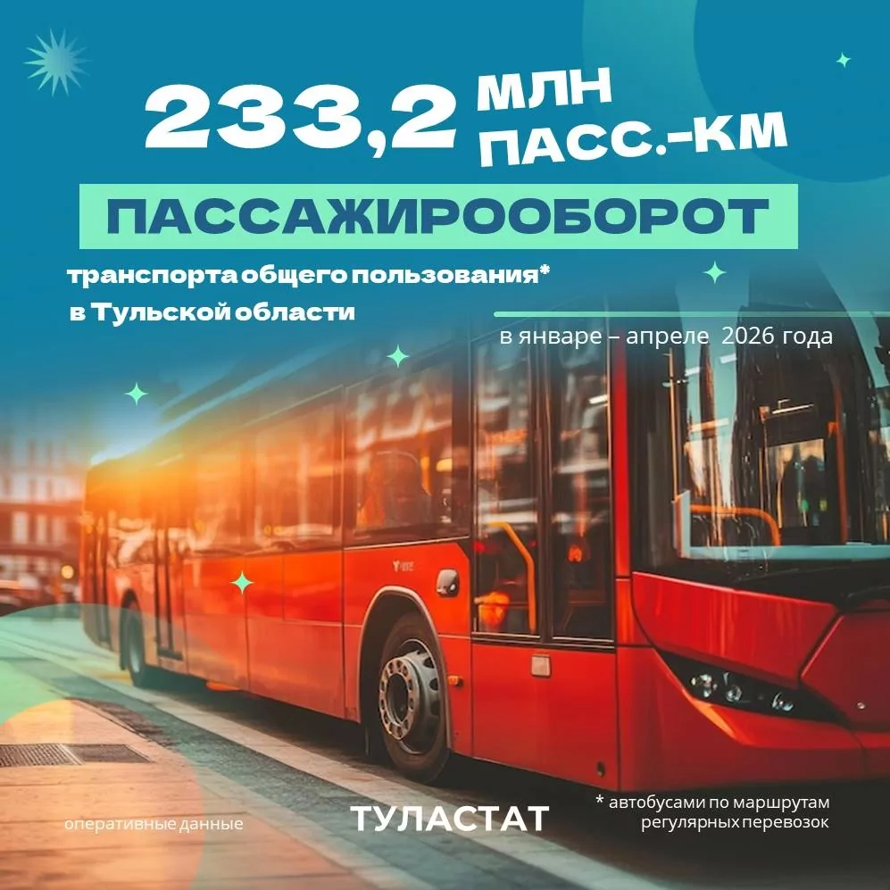Туляки проехали 233,2 млн километров на автобусе с начала года