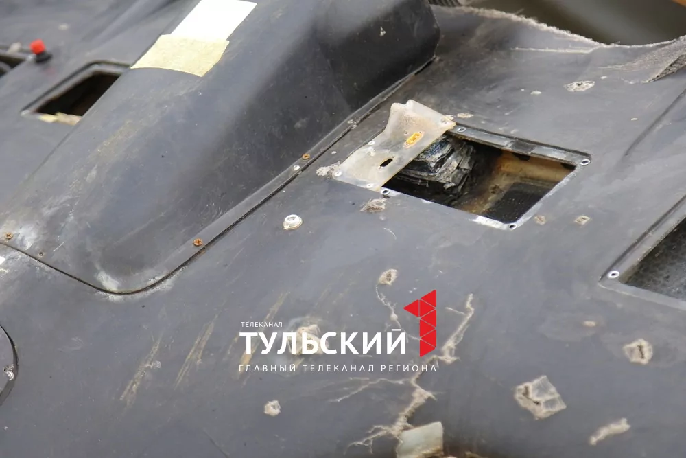 Тулякам показали обломки сбитой на подлете к городу ракеты С-200