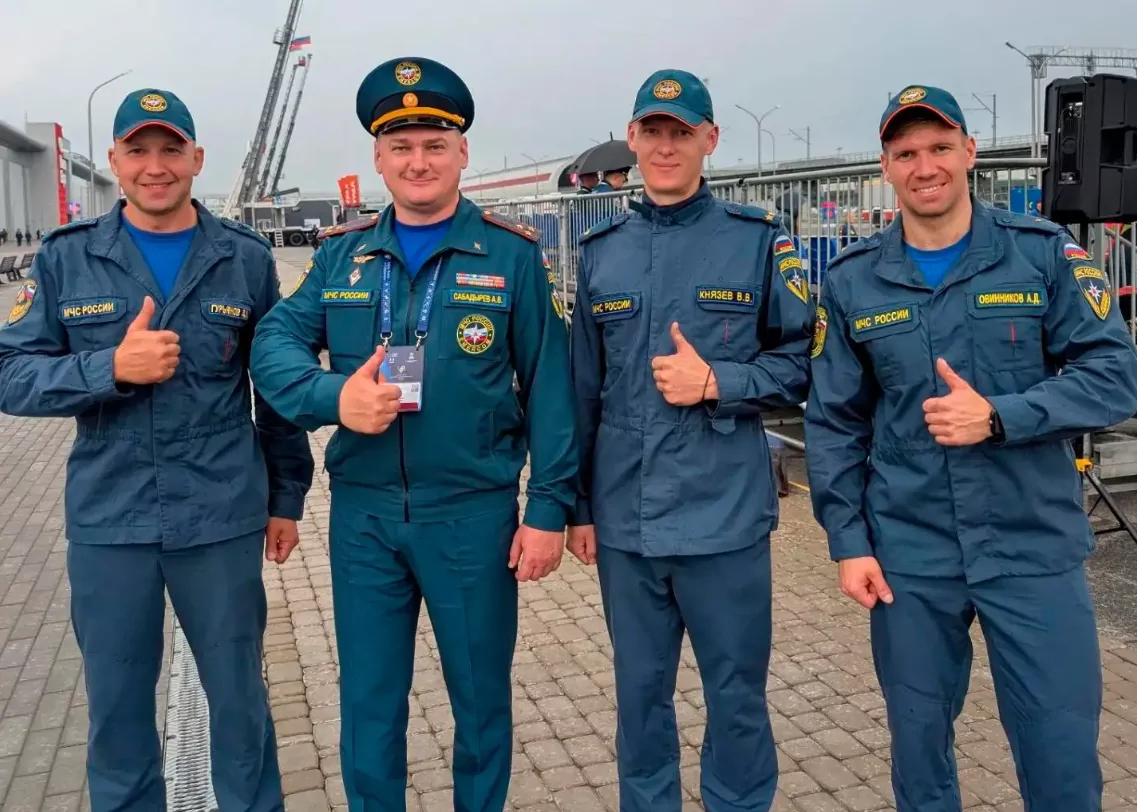 Новомосковские пожарные выступили на «Пожарном Олимпе» в Москве