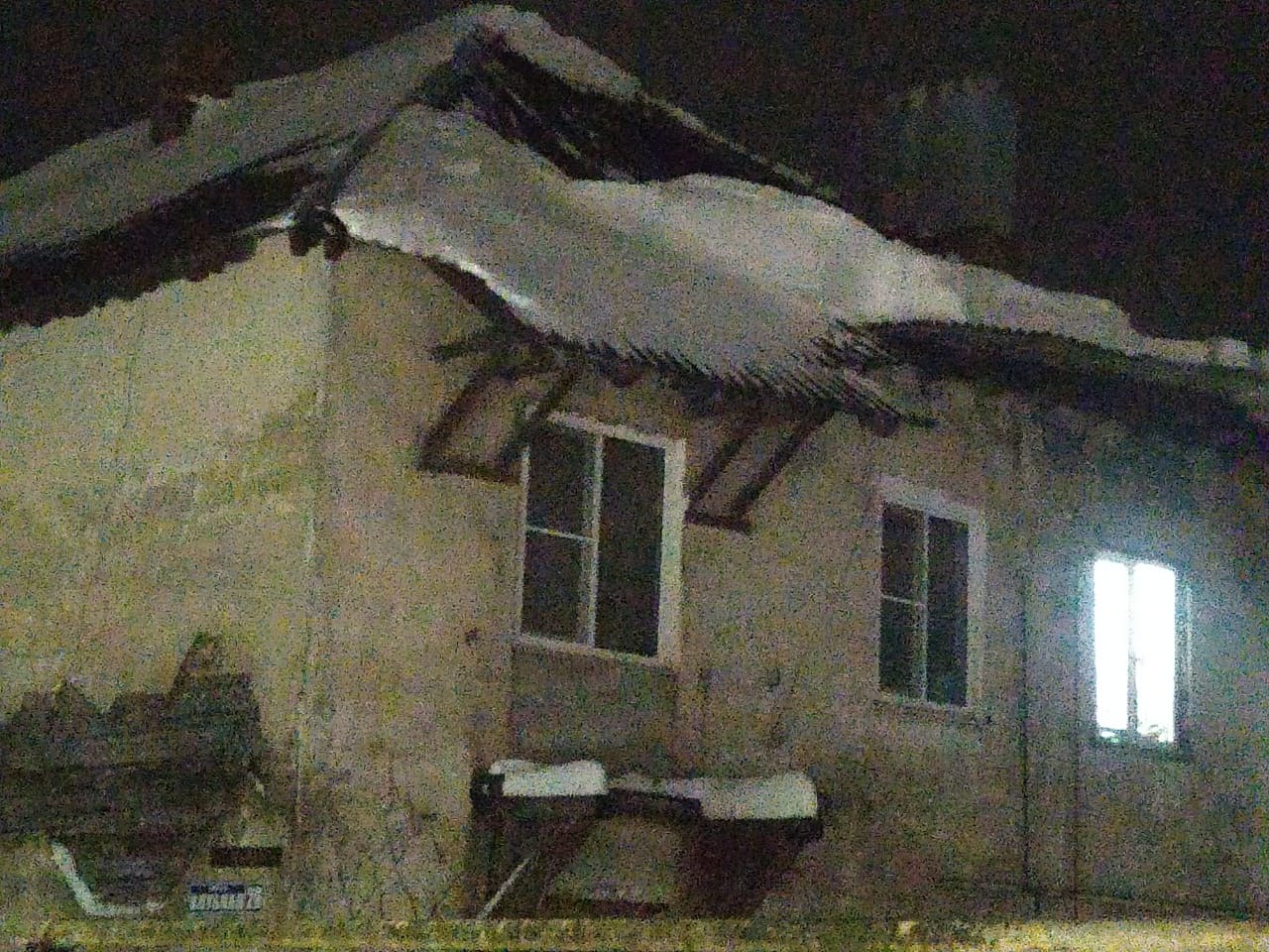 В Донском обрушилась крыша многоквартирного дома