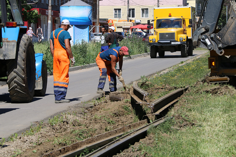 В Туле стартовал капитальный ремонт трамвайных путей на улице Металлургов