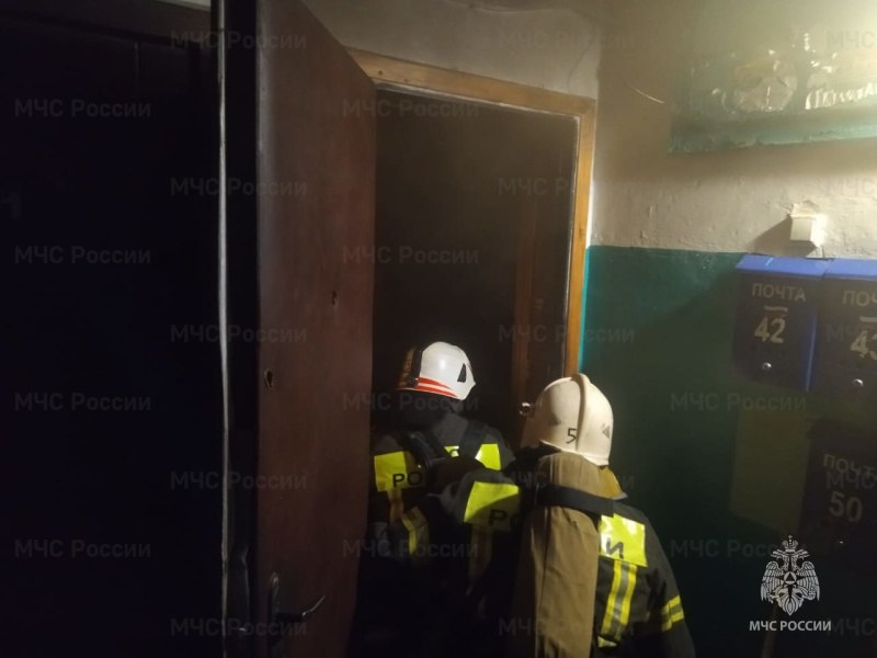 В Новомосковске пожарные спасли 4 человек из горящего дома