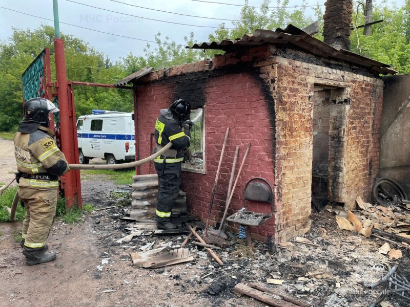 В Кимовске при пожаре в сторожке погиб человек