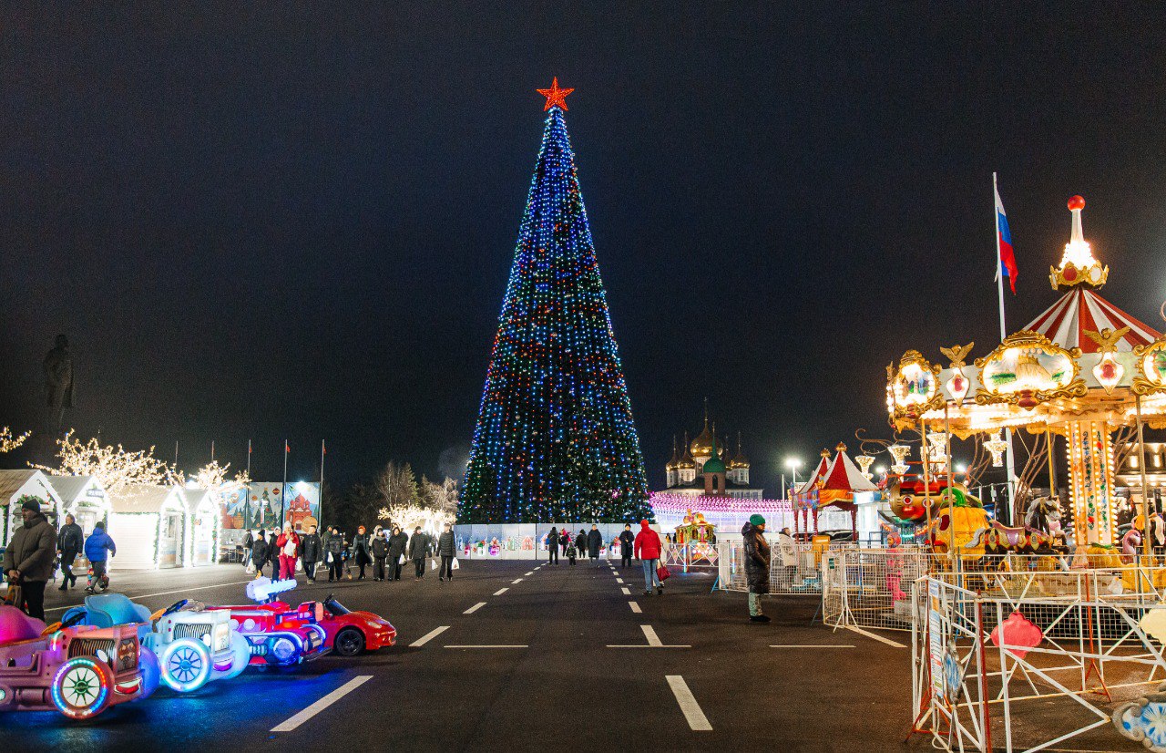 В Туле готовят новогодний сюрприз на площади Ленина