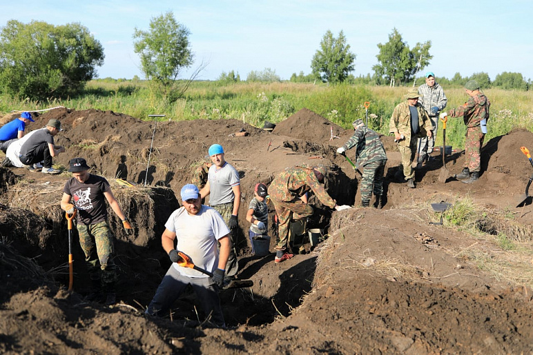 В Тульской области поисковики нашли останки 122 советских солдат