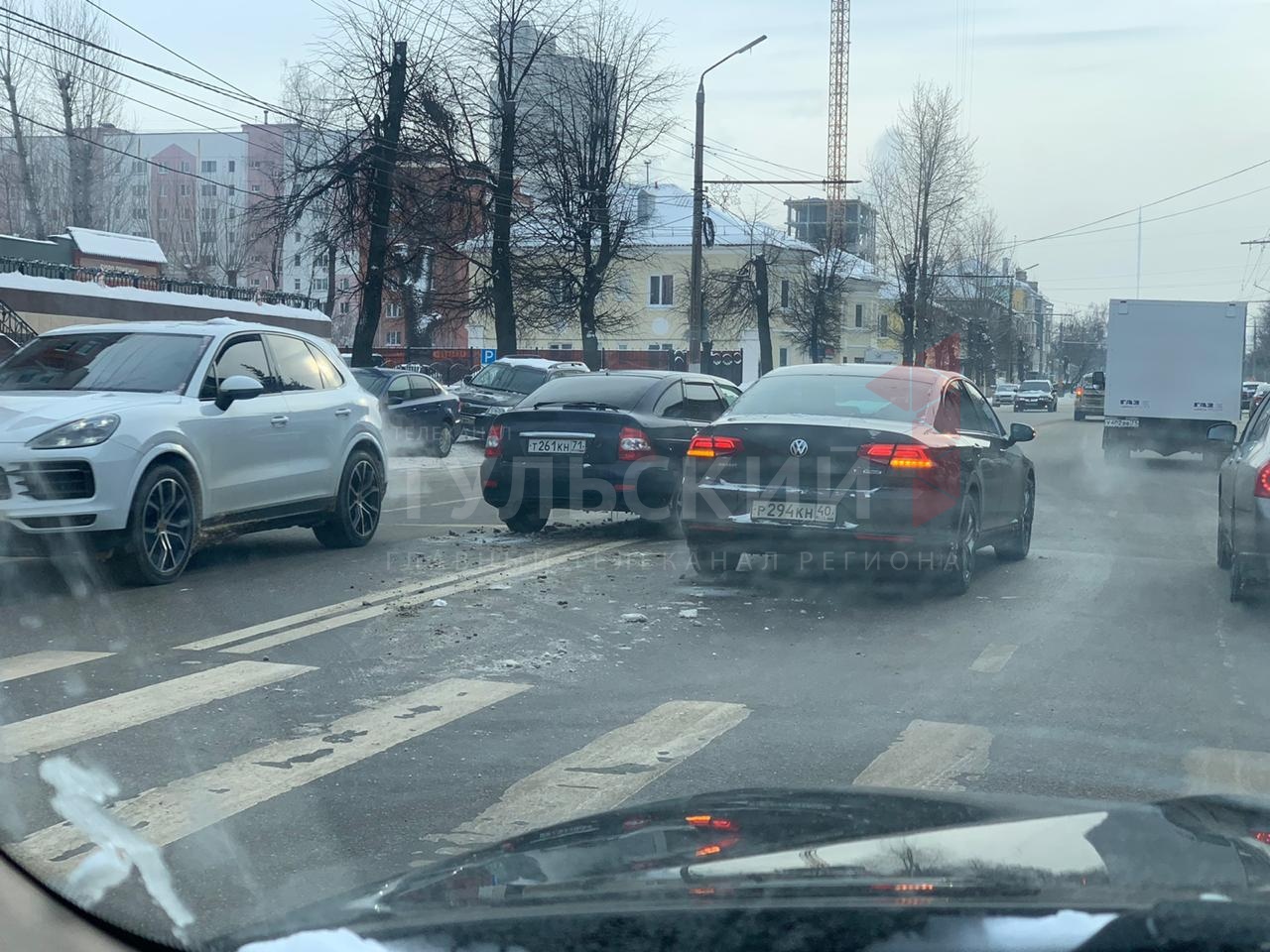 На улице Болдина в Туле произошла авария