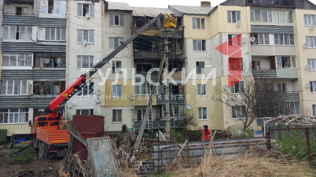 Пострадавшим от пожара жителям Заокского оказали необходимую помощь