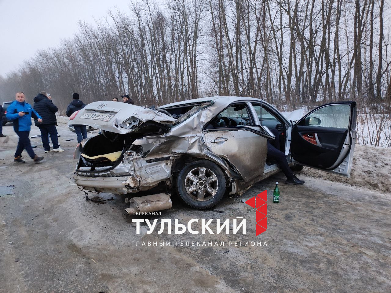 В массовом ДТП под Тулой на Новомосковском шоссе пострадали подросток и  двое взрослых - Новости Тулы и области - 1tulatv