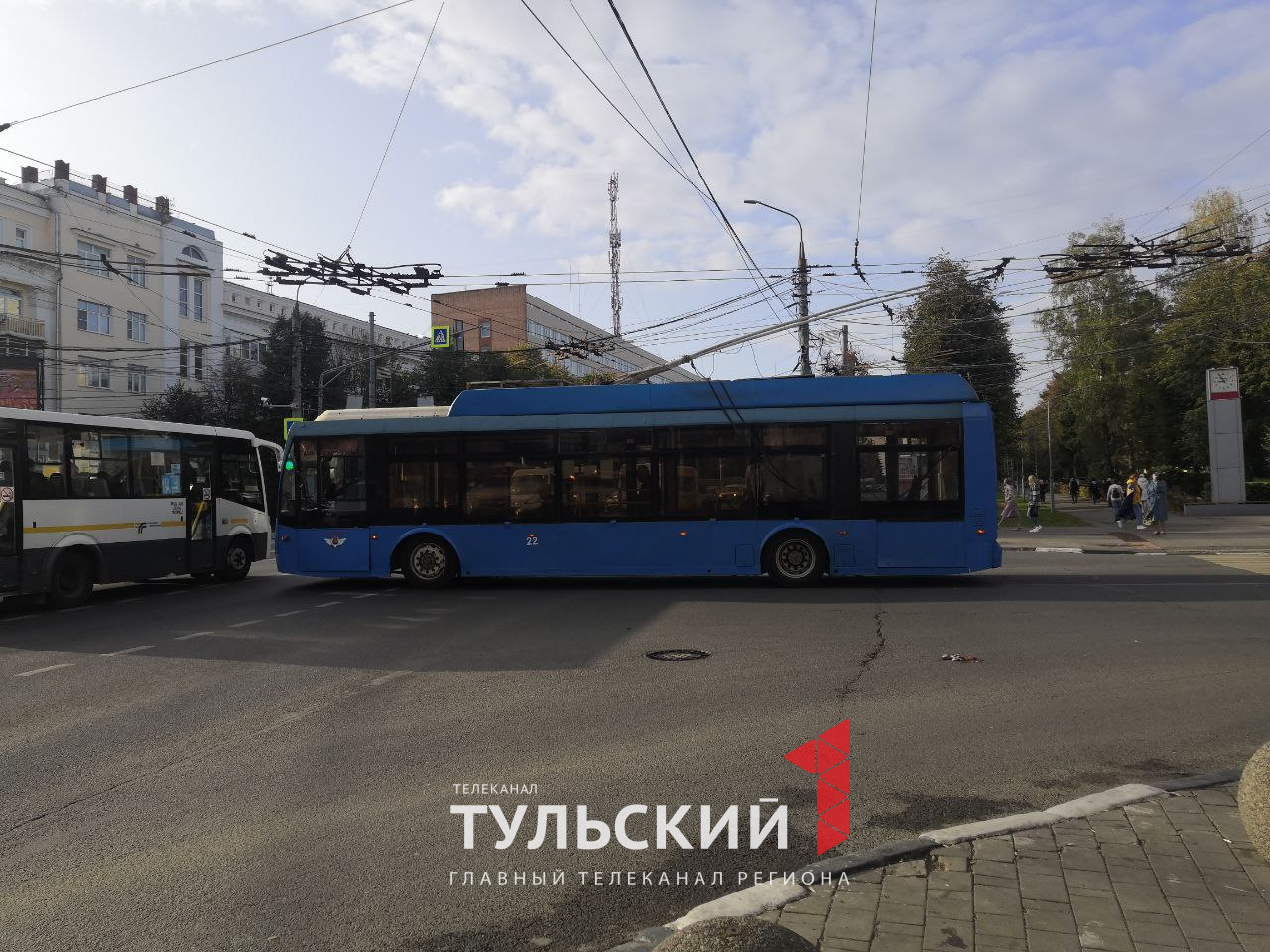 В Туле встали троллейбусы на проспекте Ленина - Новости Тулы и области -  1tulatv