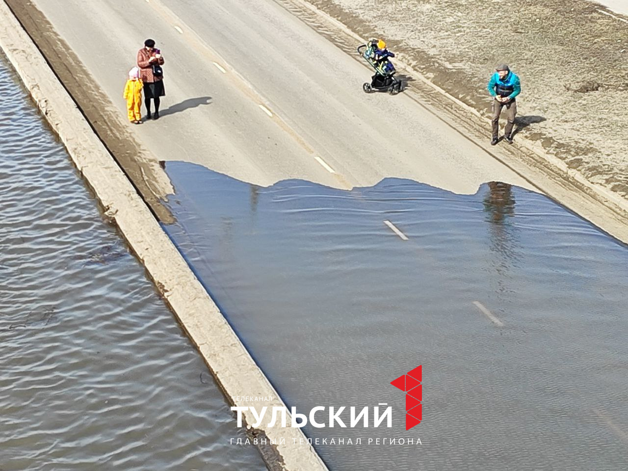 В Туле затопило Набережную Дрейера - Новости Тулы и области - 1tulatv