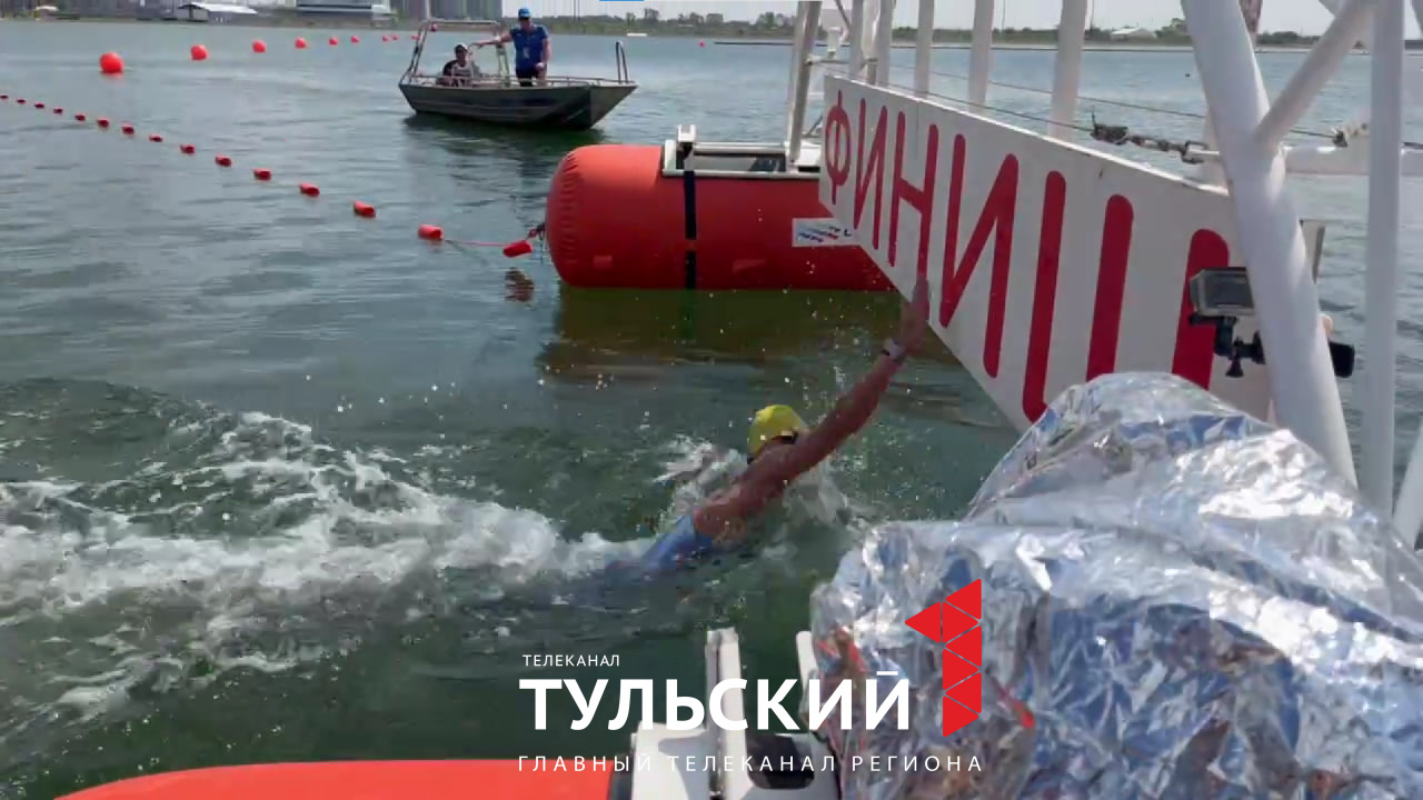 Тульская команда одержала победу на чемпионате России по плаванью на открытой воде