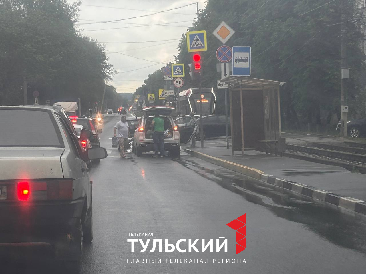 В Туле на улице Волкова произошло ДТП