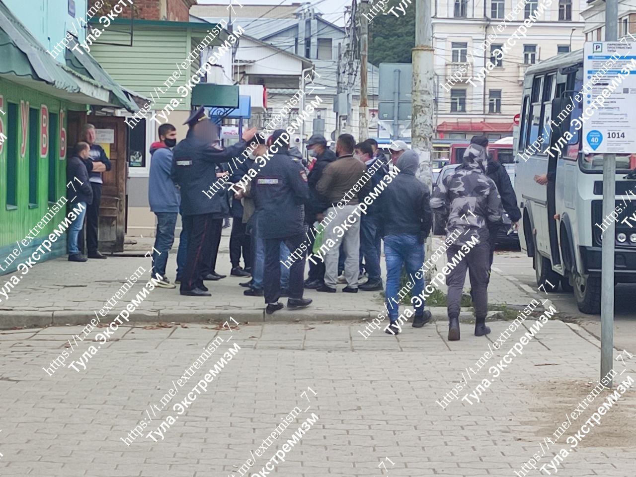 На улице Пирогова в Туле прошел рейд по нелегальным мигрантам