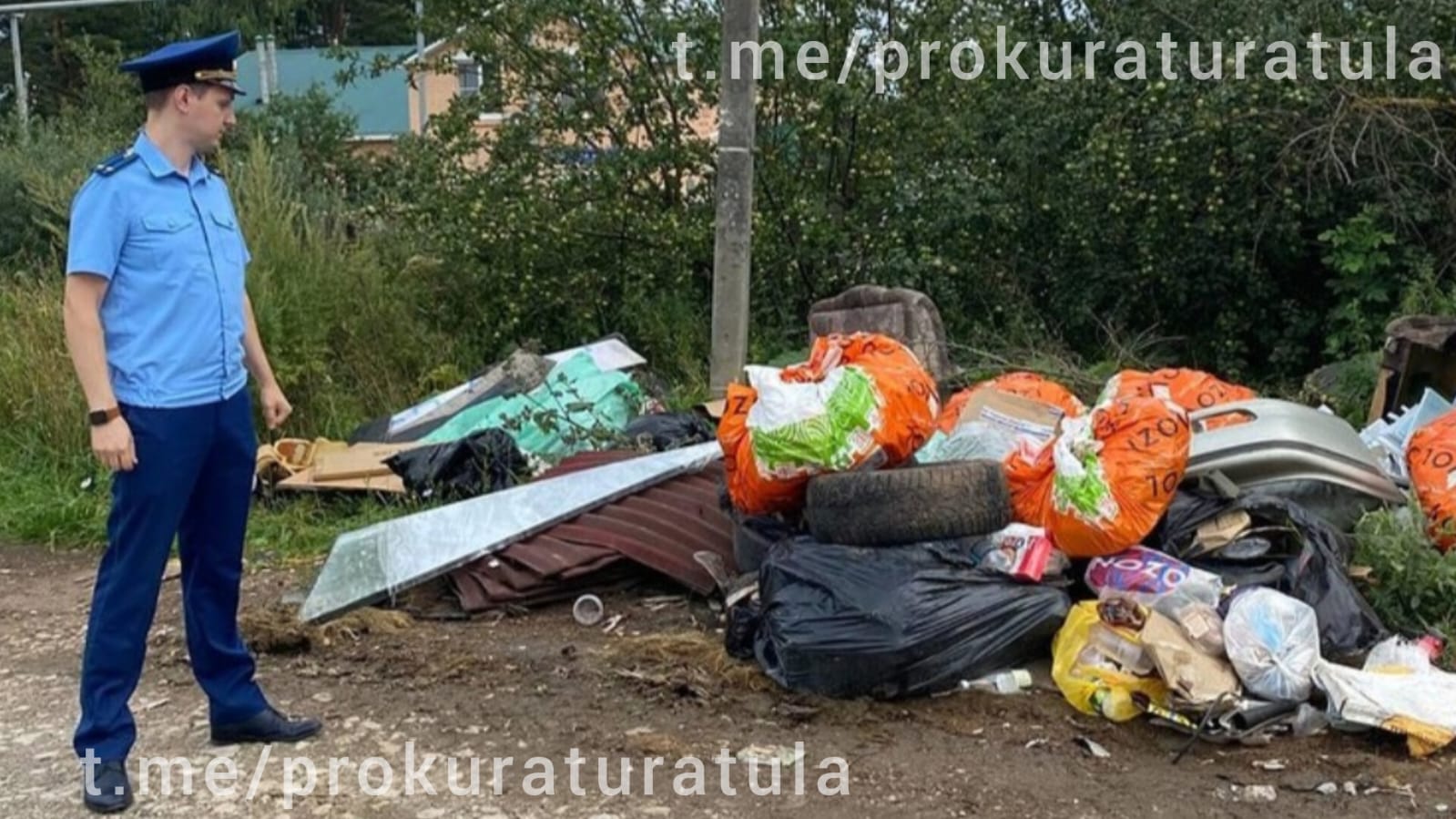 В Заокском районе могут возбудить дело из-за свалок мусора - Новости Тулы и  области - 1tulatv