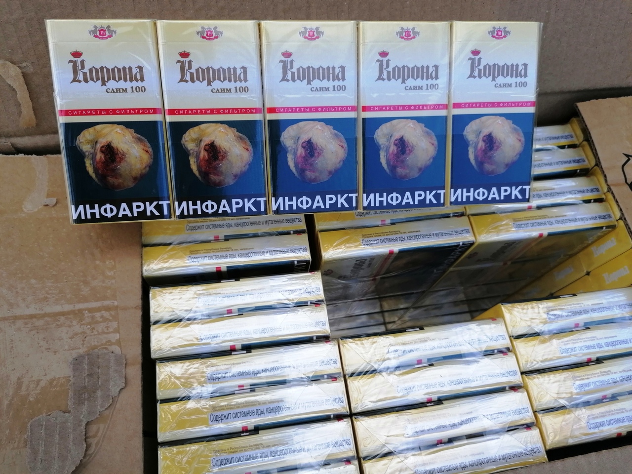 В Тульской области таможенники задержали крупную партию контрафактных сигарет
